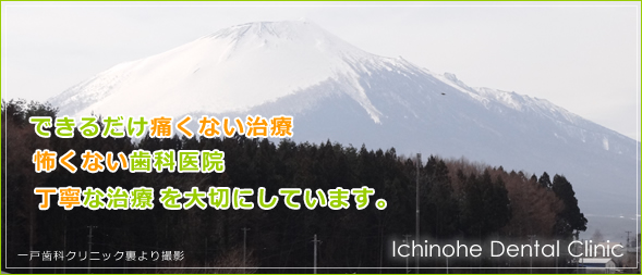 できるだけ痛くない治療　怖くない歯科医院　丁寧な治療を大切にしています。